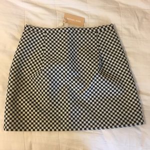 Michael Kors checkered skirt size 8